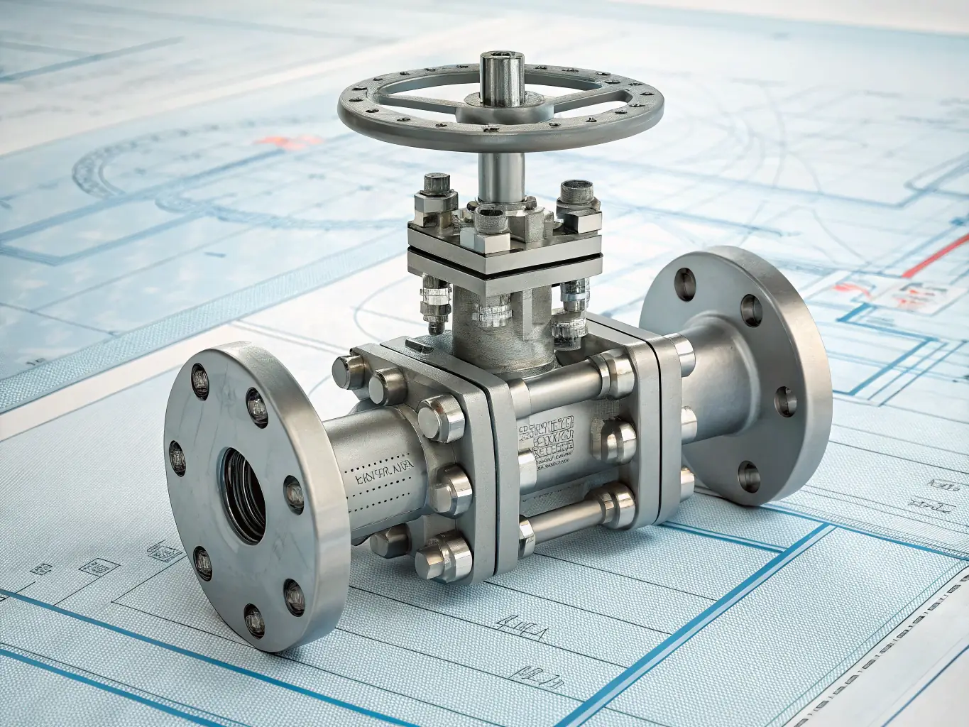 A detailed image of a valve being inspected in a manufacturing facility, highlighting the precision and attention to detail in ValvTech's inspection services. The image should convey a sense of quality and reliability.